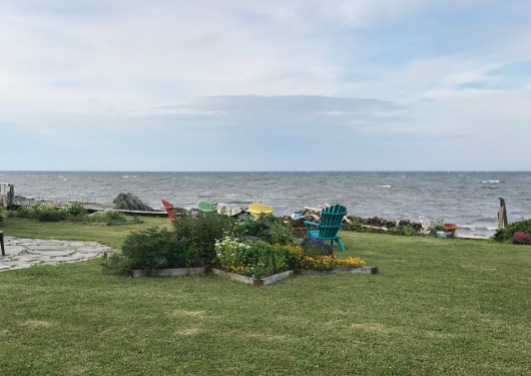 Arriving to the vacation cottage in Petite Rocher, New Brunswick off the Bay of Chaleur